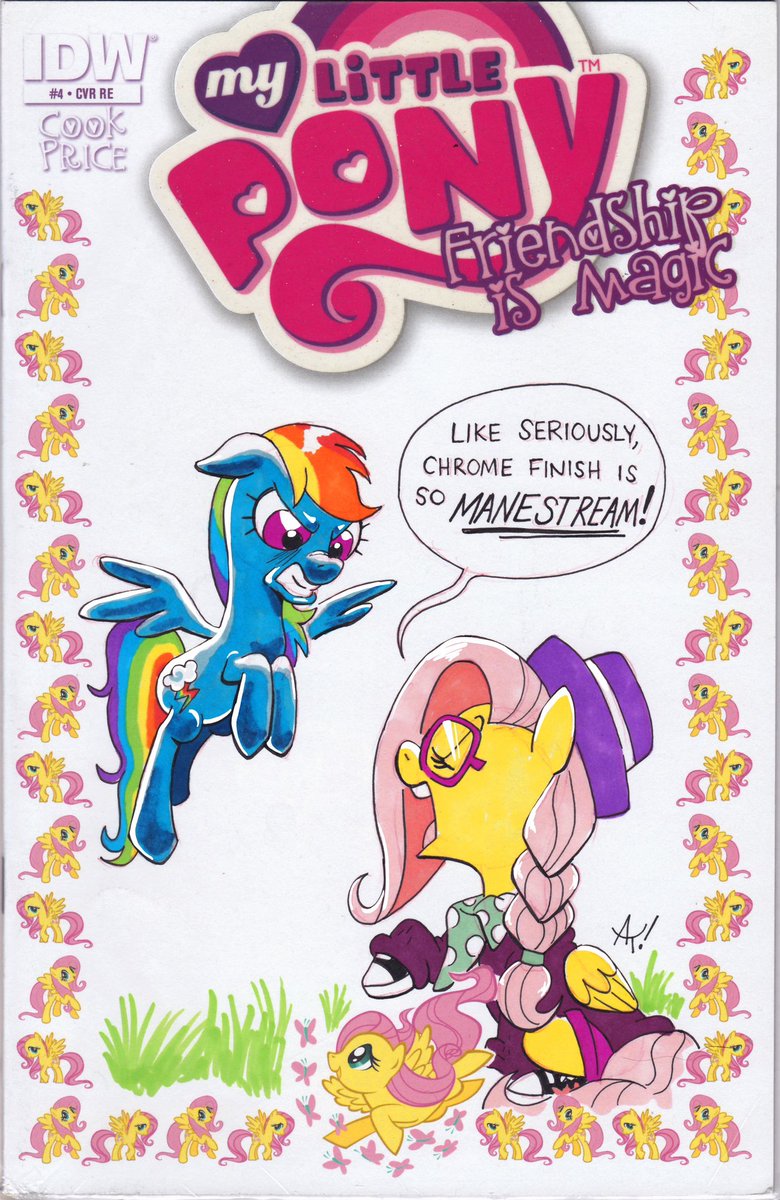 A couple of years ago I was commissioned to draw on a blank cover of a MLP issue. What’s a better time to show it off than the release of  MLP FIM Omnibus 8?! 😅