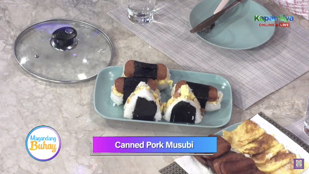 _MagandangBuhay's tweet photo. “Canned Pork Musubi” Recipe mula kay Momshie Reg! #MagandangBuhay https://t.co/zyrl2l8Mjz