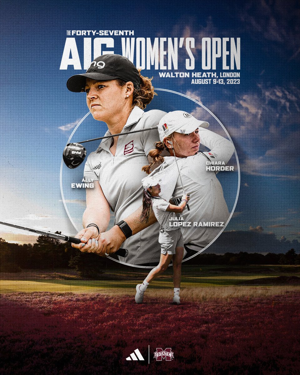 A trio of Bulldogs are going to be competing for an @LPGA Major Championship this weekend at the 47th AIG Women's Open! Good Luck, @allymc10, Julia & Chiara! #HailState🐶