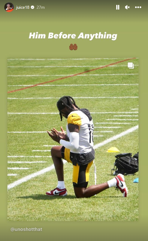 Steelersdepot's tweet photo. Diontae on IG #Steelers #NFL https://t.co/U0tv7xdwRG