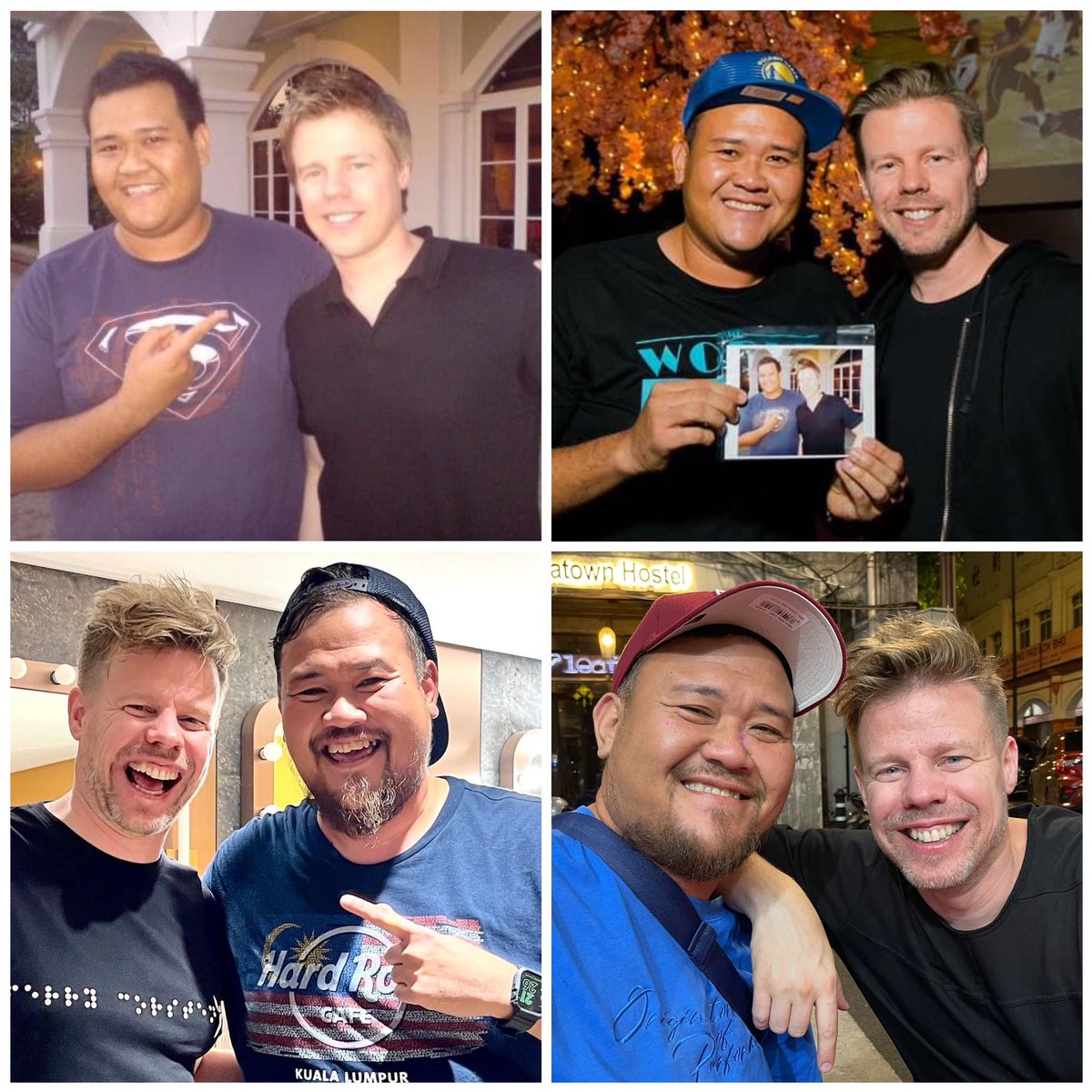 parteerawkzstar's tweet image. Savoring moments that turn into memories.
2006 - Ferry first debut at Zouk KL, Jln Ampang
**First meeting Ferry in person.
2008 - 2 Days Of Freedom, PD
2019 - Zouk Genting
2022 - Zepp KL
2023 - Mee Tarik Petaling Street

#throwback #ferrycorsten #trancefamily