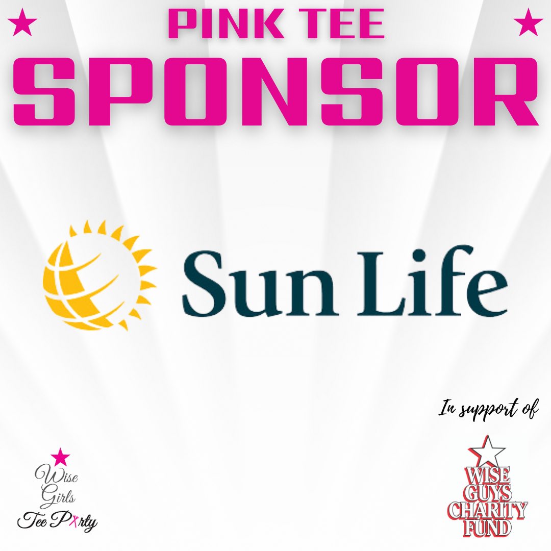 We are so grateful for our wonderful Pink Tee sponsor Sun Life!!! Thank you so much for supporting us! 💕 <a href="/WGWiseGirls/">Wise Girls Committee</a> <a href="/WiseGuysCmtee/">Wise Guys Committee</a> <a href="/WiseGuysCharity/">Wise Guys Charity Fund</a>