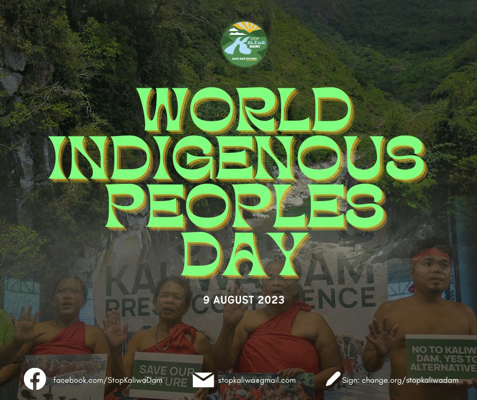 StopKaliwaDam's tweet photo. Pinagdiriwang natin ngayon ang Pandaigdigang Araw ng mga Katutubo!

Makiisa tayo sa panawagan ng mga katutubong Dumagat-Remontados na sagipin ang Sierra Madre!

Pirmahan ang petisyon: https://t.co/6kViRSk2pY

#SaveSierraMadre
#StopKaliwaDam https://t.co/W03XzsAVYc