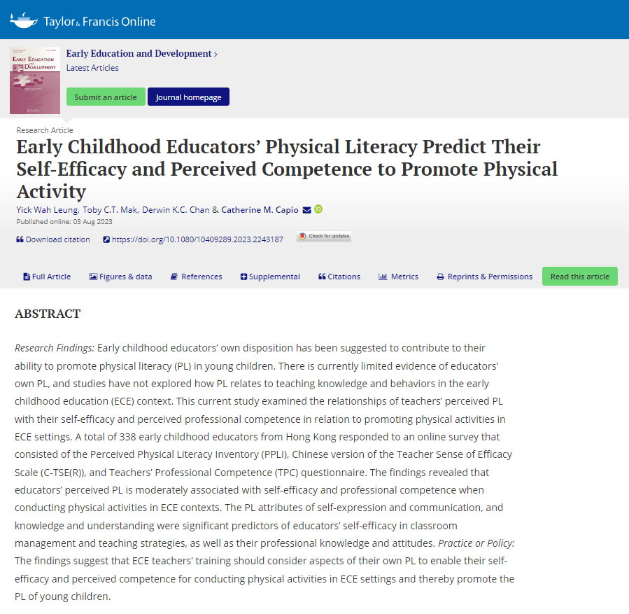 Early Childhood Education Department (ECE), EdUHK tweet media