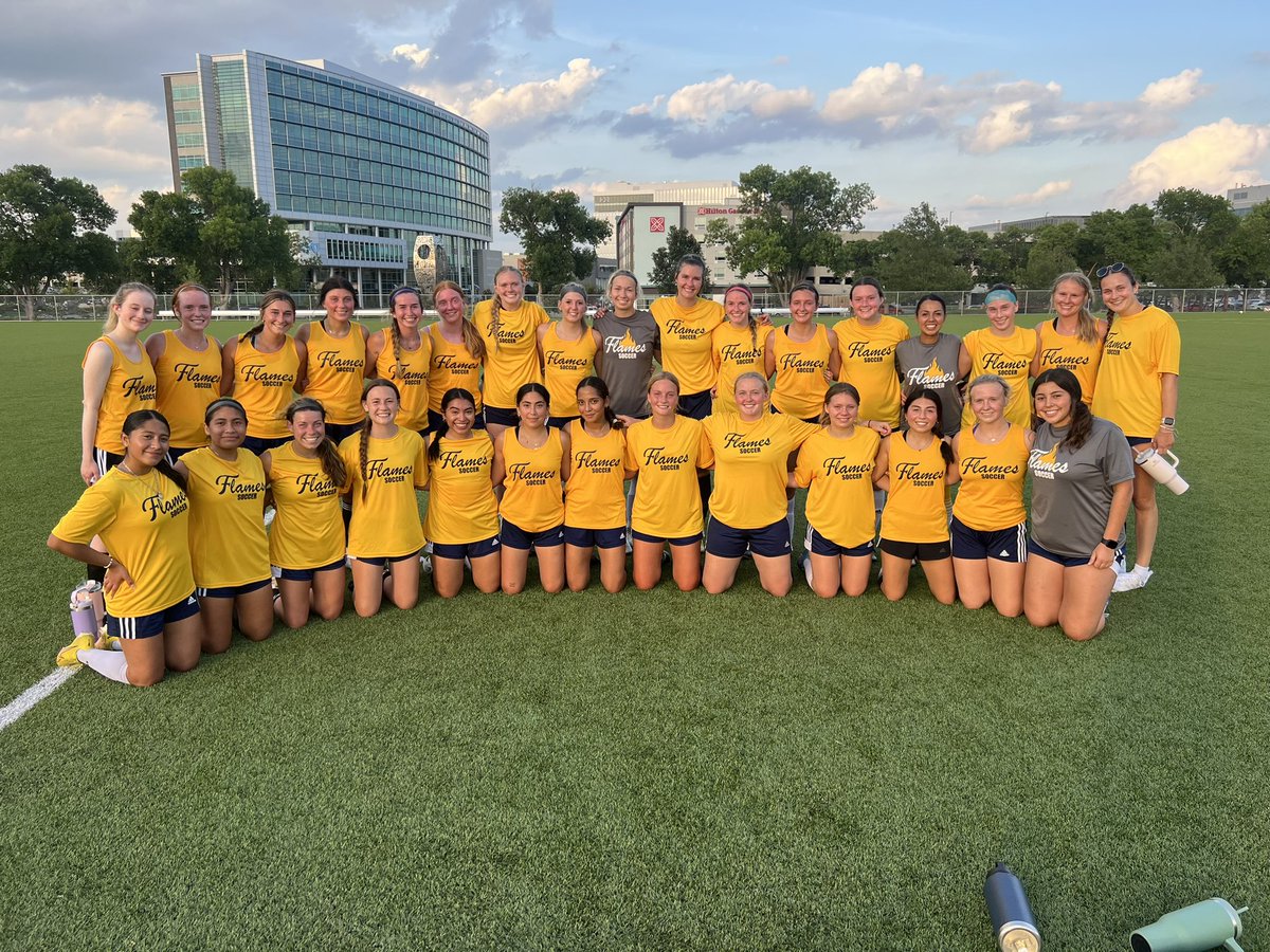 Today was the first day of practice for both CSM soccer and CSM volleyball. It is great to have student-athletes back on campus! Let’s go Flames!