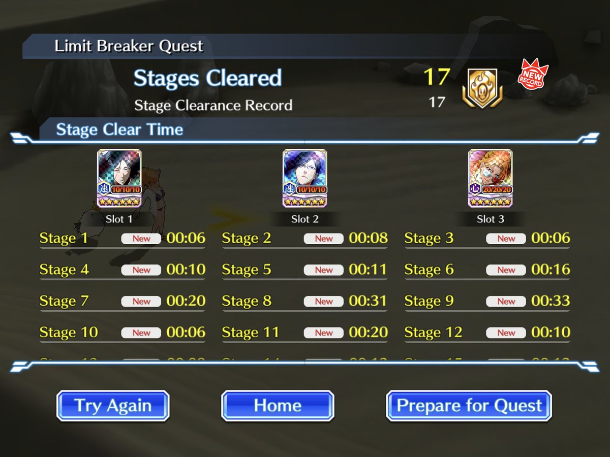 In2Give's tweet photo. @bleachbrs_en 23 stages on my console and 17 stages on my mobile which is a big improvement https://t.co/sEvAn6JsI7