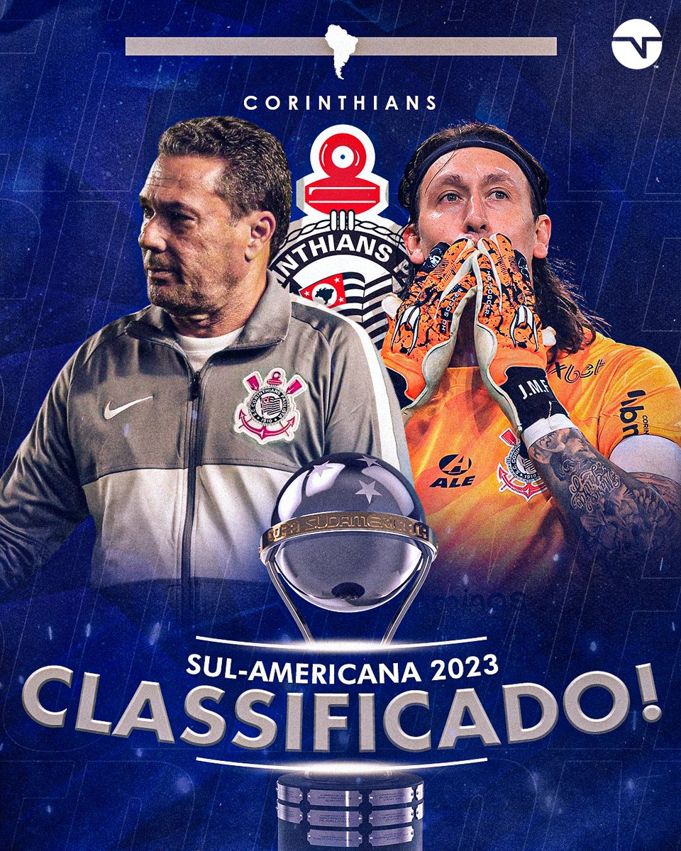 TNTSportsBR's tweet photo. TIMÃO CLASSIFICADO! ✅ O Corinthians venceu em casa e segurou o empate sem gols com o Newells na Argentina! CANDIDATO AO TÍTULO? #SulAmericana2023 https://t.co/v3pksWxlIP
