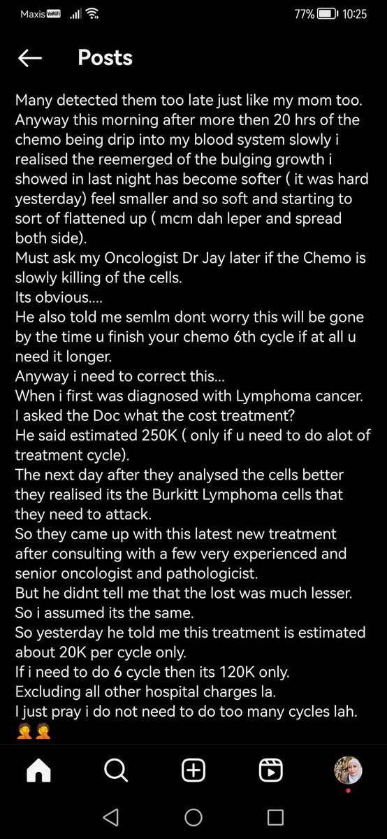 Saida_CFPCertTm's tweet photo. I follow Chef Wan's IG. Entertaining, and with advise to milennials.

Read how he deals with Cancer:

✅ Have personal medical card
✅ He started at age 20's+
✅ His treatment cost can skyrocketed up to RM250K.
✅ Prepare financial support 
✅  Yr kids are ❌ your immediate fund https://t.co/YCJldc32CV