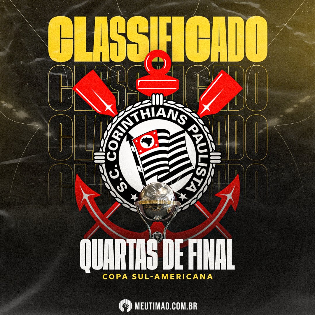 MeuTimao's tweet image. Que venha as quartas de final da Copa Sul-Americana! 🖤