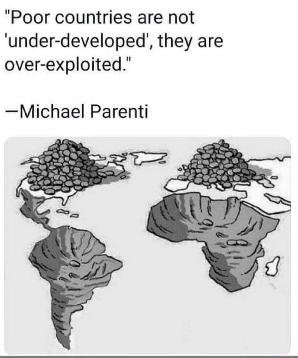 What would you say is the richest continent on the planet?

Surely it’s gotta be Europe or North America, right?

Nope, it’s Africa.

Africa is home to:
30% of the world’s mineral reserves
8% of the world’s natural gas
12% of the world’s oil reserves
40% of the world’s gold
90%