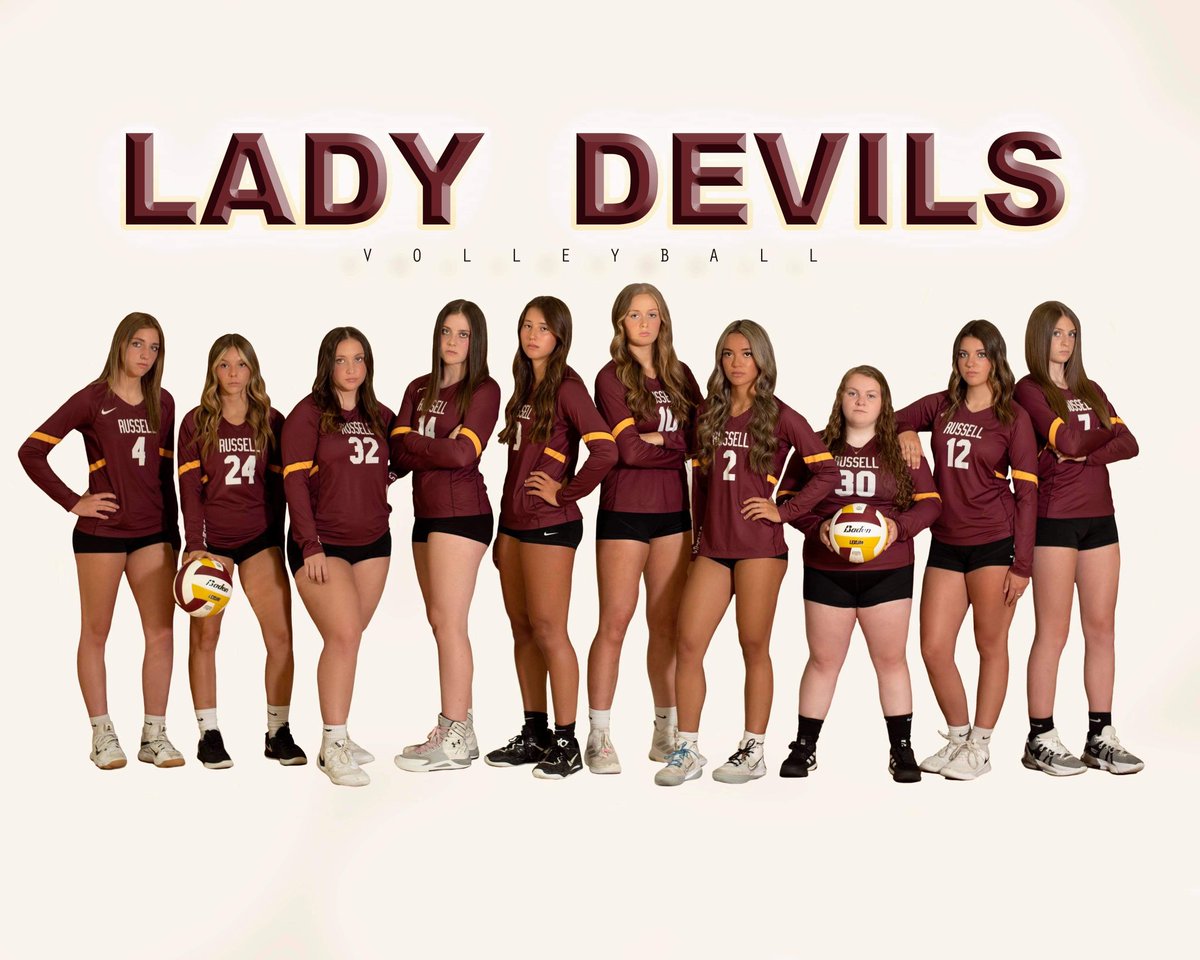 VB_RussellHS's tweet image. Your 2023 Varsity, JV and Freshmen Volleyball girls…plus a little preview of your seniors! 
📸: Sharon Bates Photography
#wearerussell #RDN #hornsup