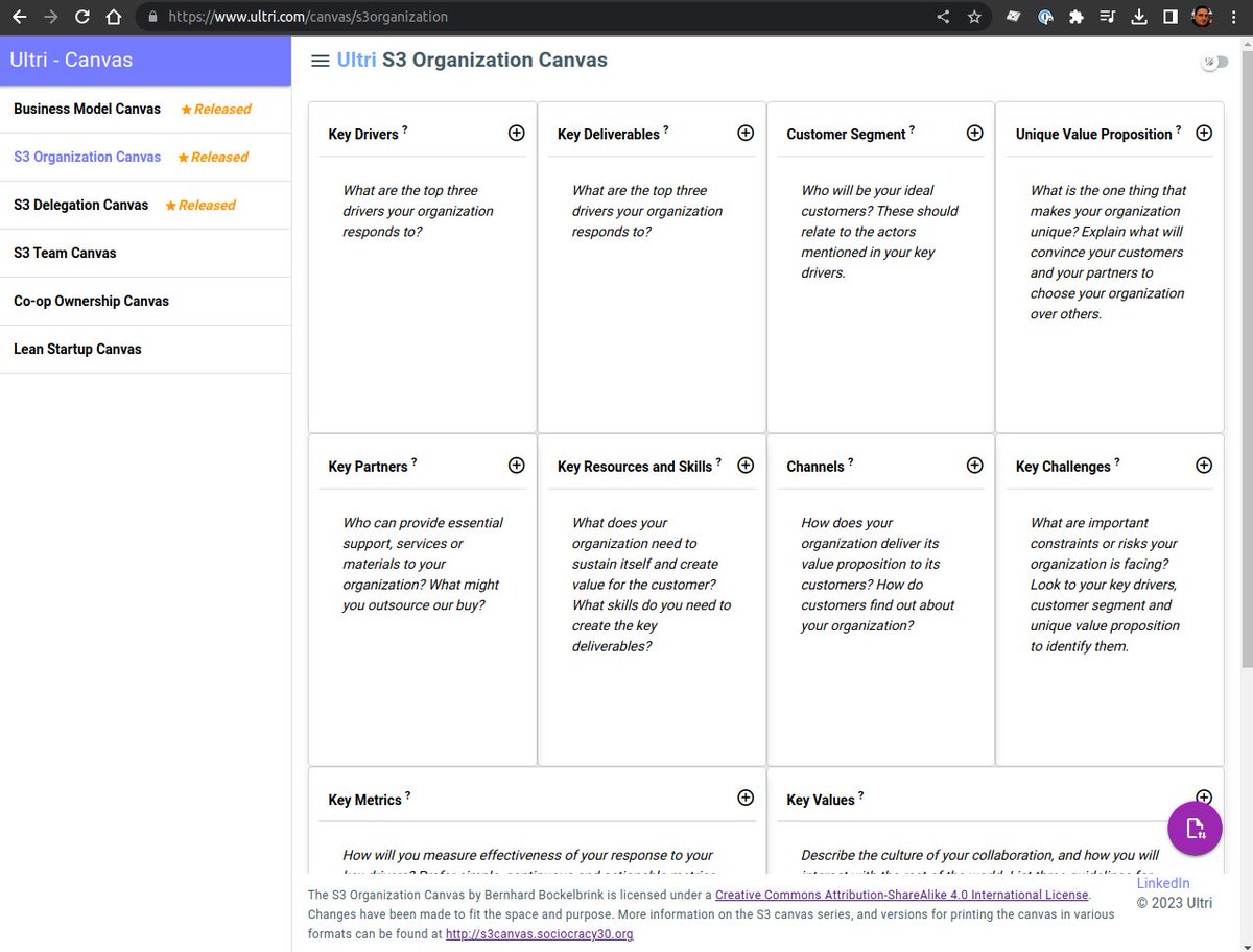 Version 1: Uses as much space as possible to display your text, but you need to scroll to see all boxes.
ultri.com/canvas/s3organ…

#sociocracy #s3 #canvas #design #options #javascript #developers