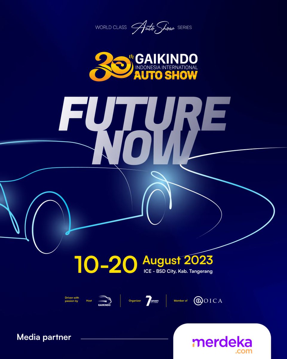 merdekadotcom's tweet photo. #GIIAS2023 mengusung tema ‘Future Now’! Temukan dunia otomotif masa depan dan rasakan pengalaman berkendara di masa depan di GIIAS.
See you at GIIAS the 30th!
10 - 20 Agt 2023
ICE - BSD City
#DriveInAugust #PameranOtomotif #PameranMobil #GAIKINDO #AstraFinancial #gaskegiias https://t.co/5cFi6NKVek