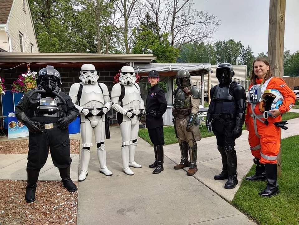 The 501st Legion's Garrison Excelsior troops were out and about last Sunday to support Wings Flights of Hope!

 #JRS #BadGuysDoingGood #TIEPilot #JRS501st