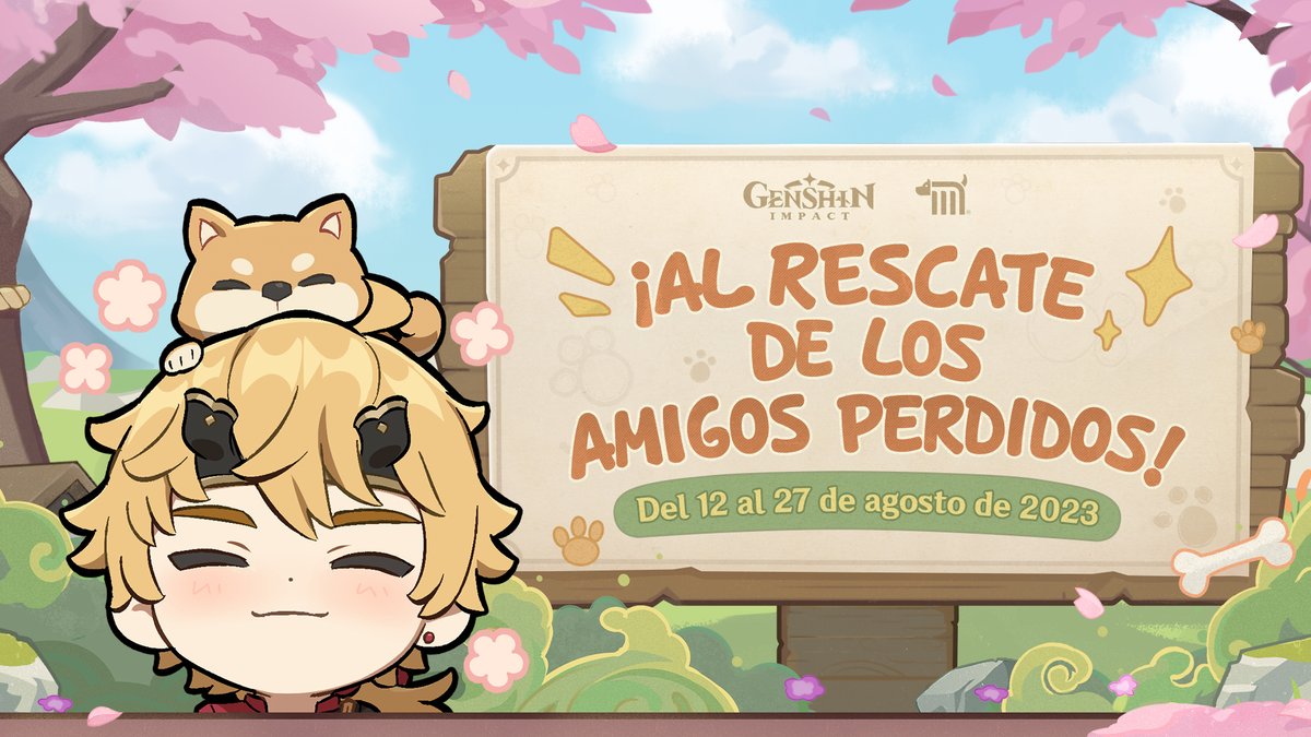 genshinimpactes's tweet image. ¡El evento «Al rescate de los amigos perdidos» está a punto de comenzar!
Genshin Impact junto con @MetroCDMX El Centro de Transferencia Canina (CTC) del Metro organizará un evento benéfico de donación de comida para perros.

#GenshinImpact #GenshinAmigosPerdidos