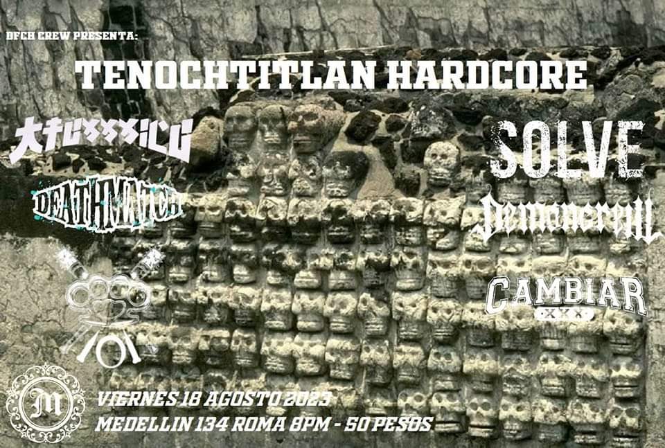 deathmatchcore's tweet photo. ๐๐๐ง๐จ๐๐ก๐ญ๐ข๐ญ๐ฅ๐๐ง ๐๐๐ซ๐๐๐จ๐ซ๐
Viernes 18 de Agosto 2023
Malaidรซa 8PM
#Atoxxxico #Deathmatchcore #Solve #Demoncrew #UnoCeroUno #xCambiarx #TenochtitlanHardcore #DFHC #Malaidรซa https://t.co/a4KMyGx5Pi
