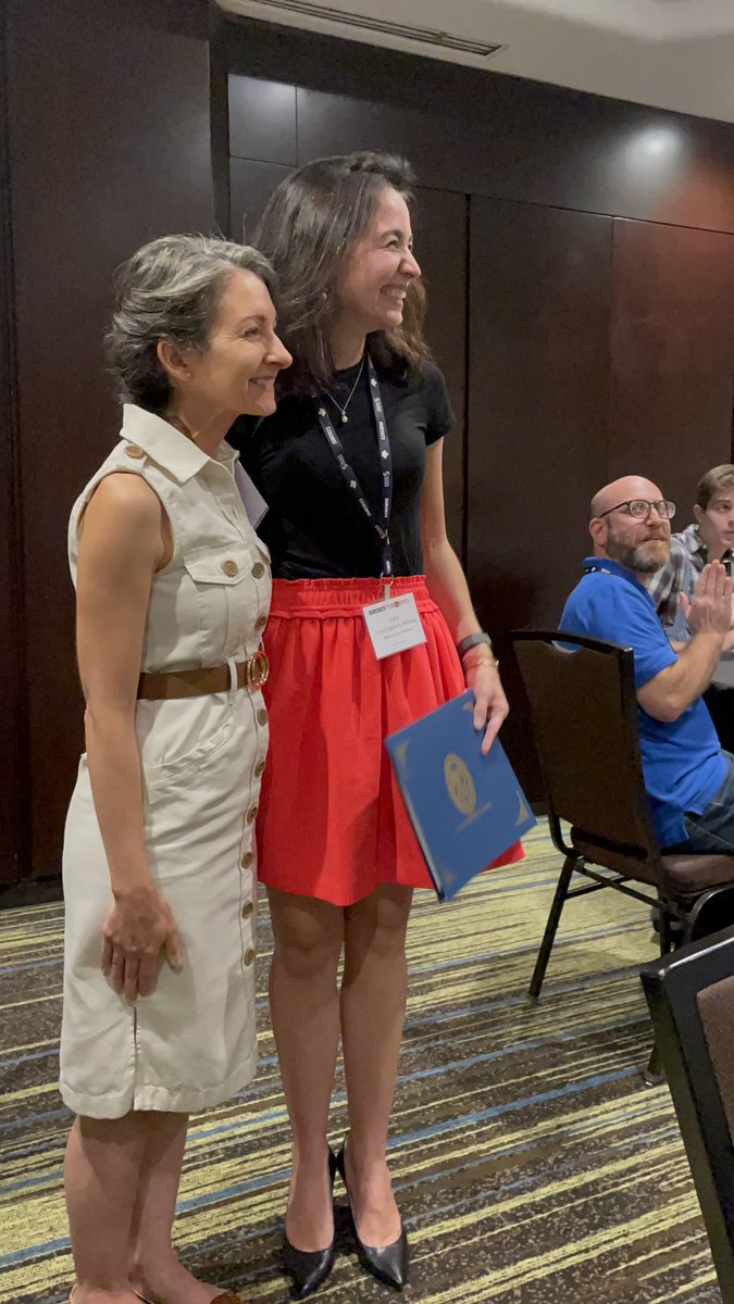 Congratulations to <a href="/WakeForest/">Wake Forest University</a>’s <a href="/LucyStats/">Lucy D’Agostino McGowan</a> for receiving the Teaching of Statistics in the Health Sciences section Young Investigator Award in recognition of her work as a statistics educator in the health sciences! Award winning paper here: tandfonline.com/doi/full/10.10… <a href="/AmstatNews/">ASA</a>