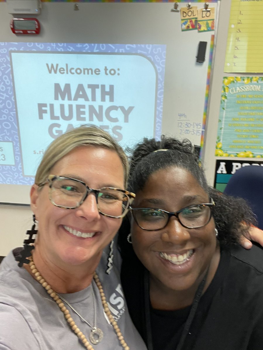 AprilBurkett13's tweet photo. My friend Kristi and I had a fun filled day today presenting choice sessions to our amazing teachers for our RISD math department. We played math fluency games and showed all the ways ZEARN can be used in the math classroom. @KristiBurson @RISDmath #RISDweareone #RISDbelieves https://t.co/TtHOFryOPV