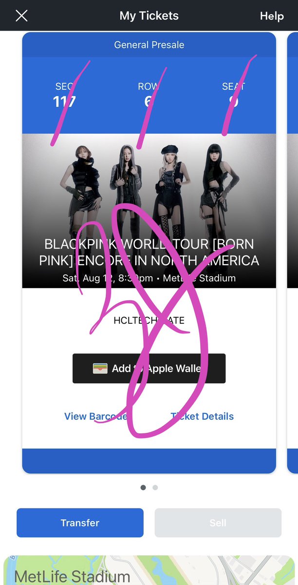 saunawithaz's tweet photo. hey y'all,
my roomie is selling TWO tickets to blackpink at metlife, 8/12! $200 each!

she asked me to sell them for her bc i bought my bts ptdla tickets through twitter, so i guess i'm experienced😭

dm me if you're interested! #BLACKPINK #BLACKPINK_BORNPINK #BLACKPINK_WORLDTOUR https://t.co/uao4ZimVhZ