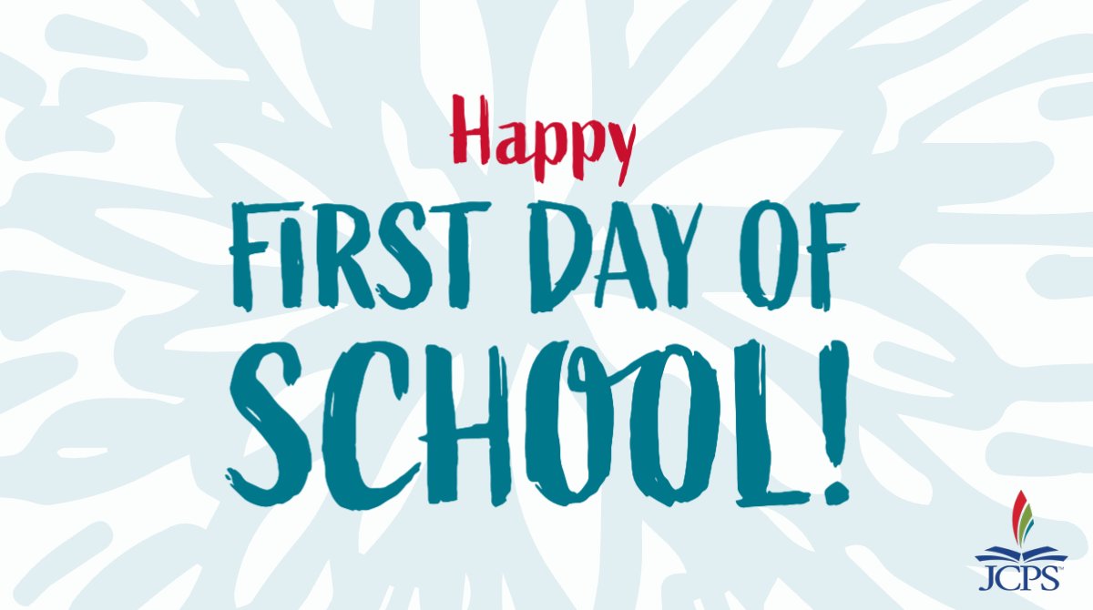 🎉 FIRST DAY OF SCHOOL | Happy first day of school to our JCPS community! We can't wait to see students' smiling faces. 😀 Share your back-to-school photos with us using the hashtag #JCPSFirstDay! 📸

#WeAreJCPS