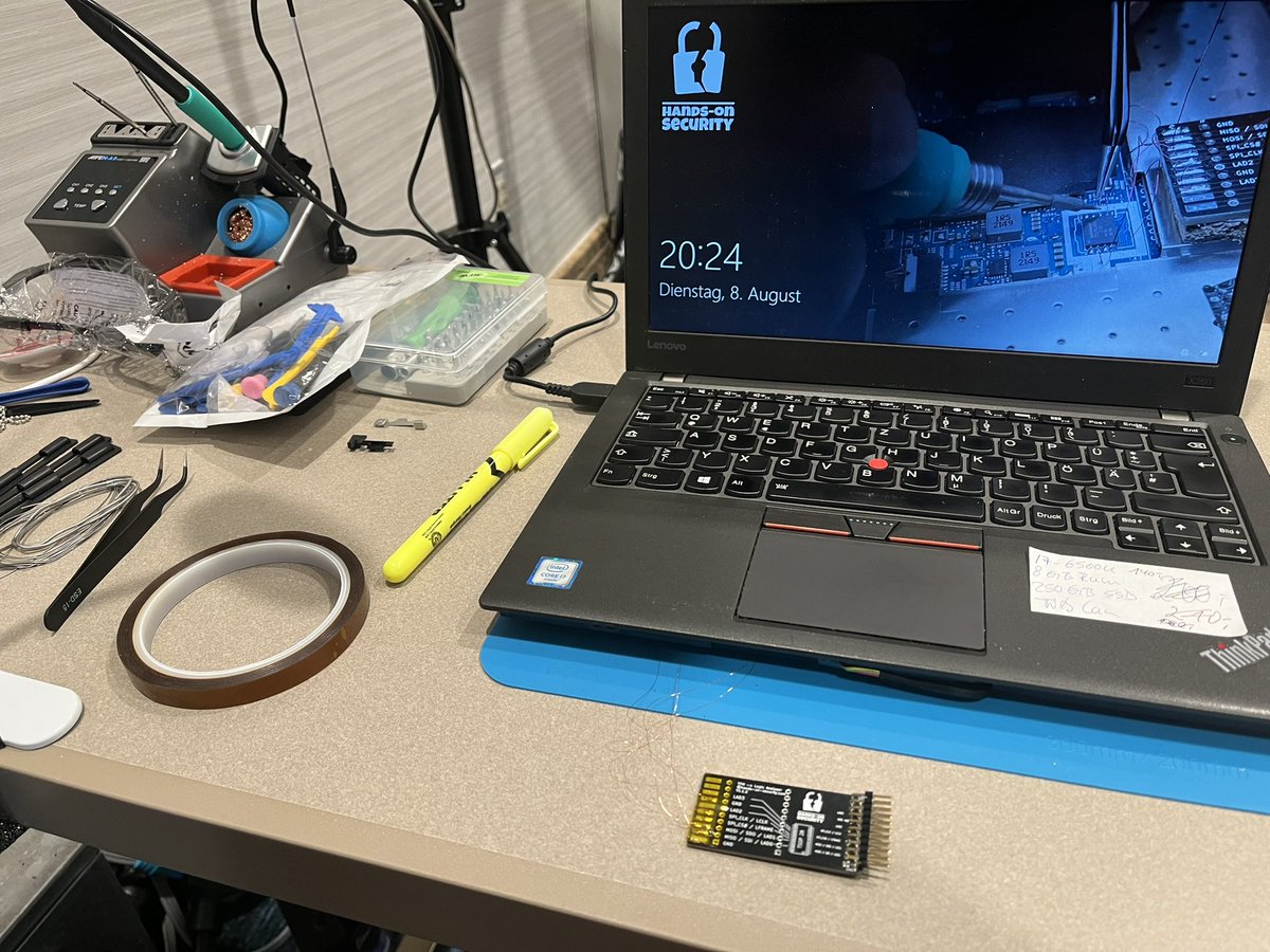 Awesome! The second class went much smoother and we had a 100% success rate on breaking the default BitLocker setup! 🥳🥳🥳
VMK sniffed off the bus, retrieved the BitLocker recovery password and some even cracked the password hash!
This was insane! Cc <a href="/BlackHatEvents/">Black Hat</a>
