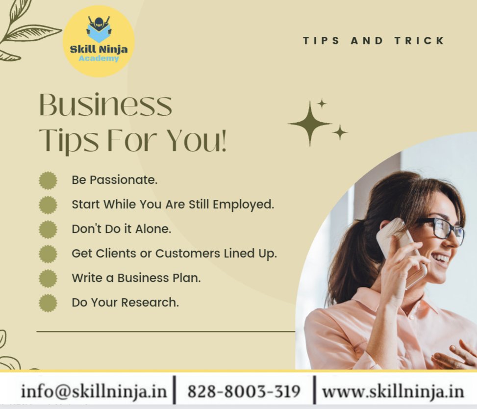 SkillNinja_in's tweet photo. Ladies, check out these tips to become successful business women! 
#skillninja #entrepreneurs #womenempowerment https://t.co/cxmihKDd3d