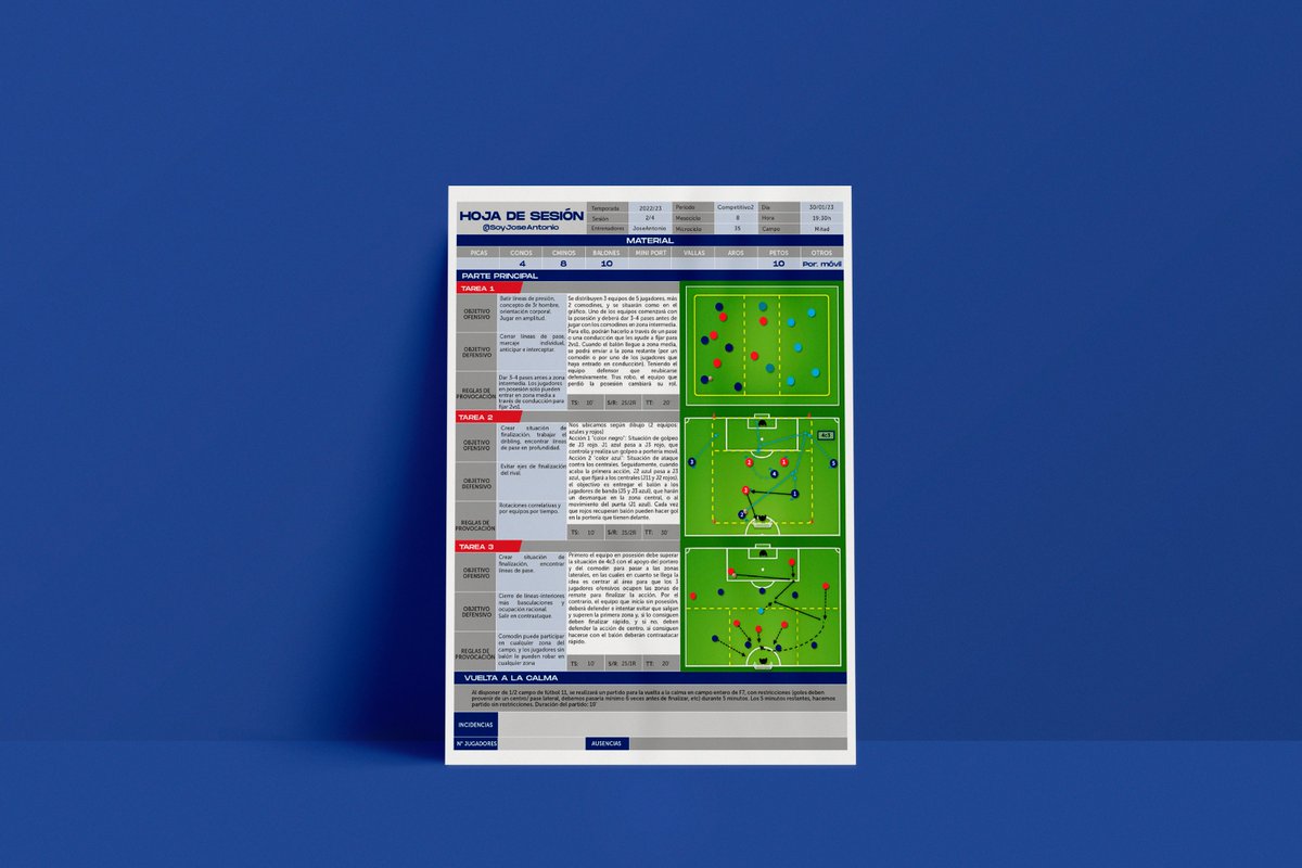 ⭐️ [PLANTILLA HOJA DE SESIÓN] ⭐️ 

¡Ideal para empezar a preparar la pretemporada!
 
▶️ ¡GRATUITA! Simplemente: 

1⃣ ¡Retwittear para que más entrenadores lo vean!
2⃣ ¡Sígueme! <a href="/SoyJoseAntonio/">Jose Antonio</a> 
3⃣ Deja tu correo electrónico en los comentarios y te enviaré un enlace de descarga 📩