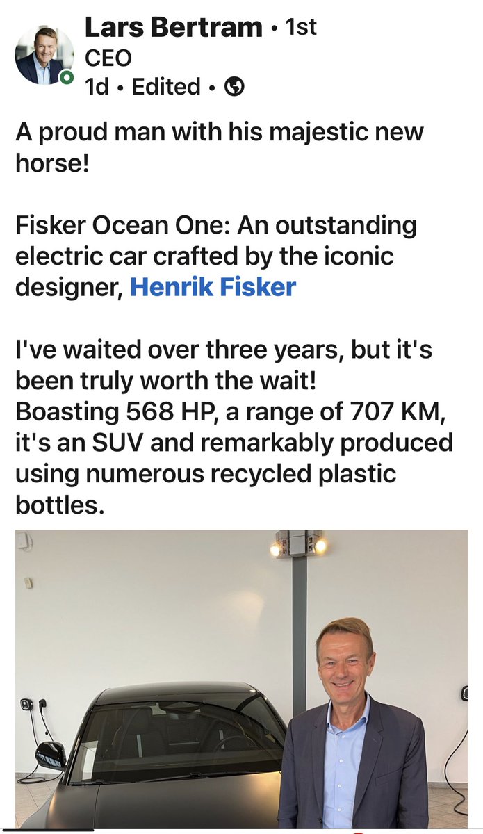 emil_jens's tweet image. My mates first @FiskerInc #OceanOne in #Den 

He forgot to add 0-100 3.6 seconds 🤪