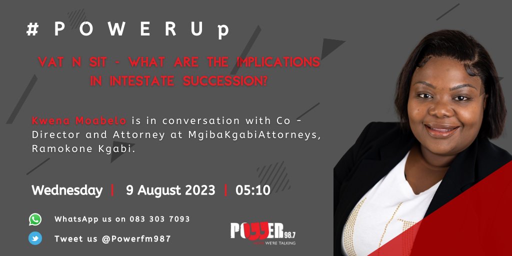 Powerfm987's tweet photo. We are now in conversation with Co - Director and Attorney of MgibaKgabiAttorneys,@RamokoneK  #powerup https://t.co/H1vr6OVDoT