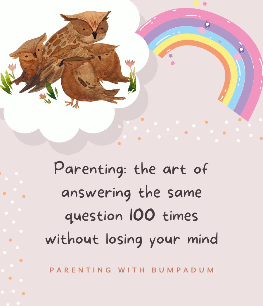 bumpadum's tweet photo. 🤯 Parenting life, anyone? We've all been there! 😂 
The endless curiosity of little minds keeps us on our toes! 🧠💭 
#ParentingLife #KidsQuestions #LittleCuriosity #MomLife #DadLife #Parenthood #ParentingJourney #ToddlerLife #Preschoolers #FamilyFun #ChildhoodMemories" https://t.co/qpWuSInNZp
