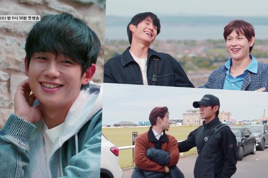 soompi's tweet photo. WATCH: #JungHaeIn Makes A Reliable Travel Companion To #ImSiwan In New Variety Teaser
https://t.co/XsFFVGDYtp https://t.co/0ifiVTzmEe