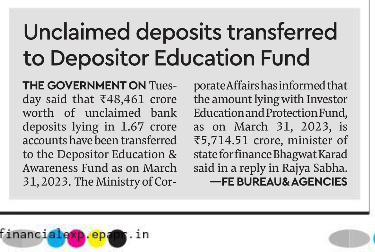 ₹48,461 crores in unclaimed deposits highlight poor succession planning &amp; lack of info sharing. Similarly, in insurance, families suffer as heirs can't claim benefits because they are unaware. Both scenarios underline a need for education in estate planning. 

It's a wake-up