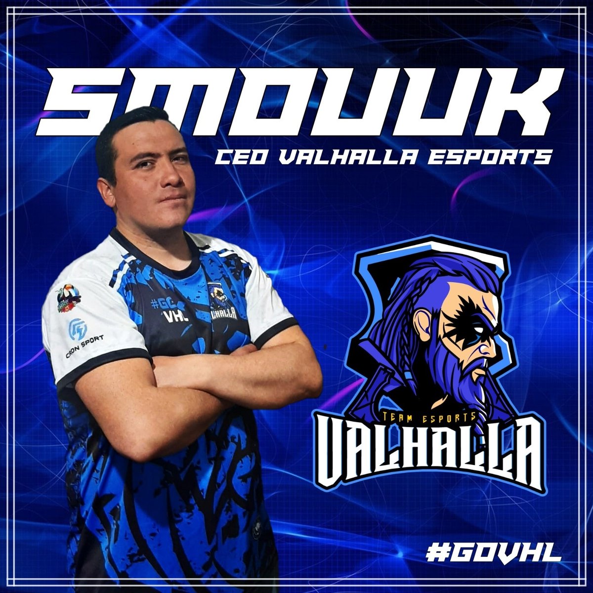 team_vhl's tweet photo. Nuestro ceo con la nueva polera de nuestro equipo valhalla esports https://t.co/7INXQ45Lu2