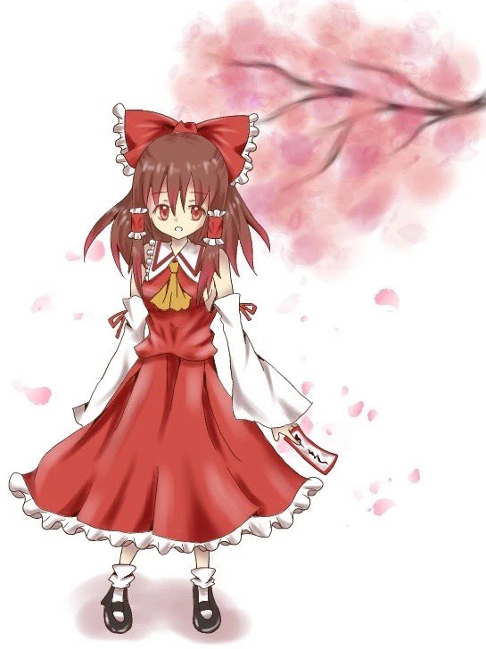 博麗霊夢 「霊夢成長記録  ①2011年  ②2012年  ③2016年  ④2023年  」|miy@のイラスト