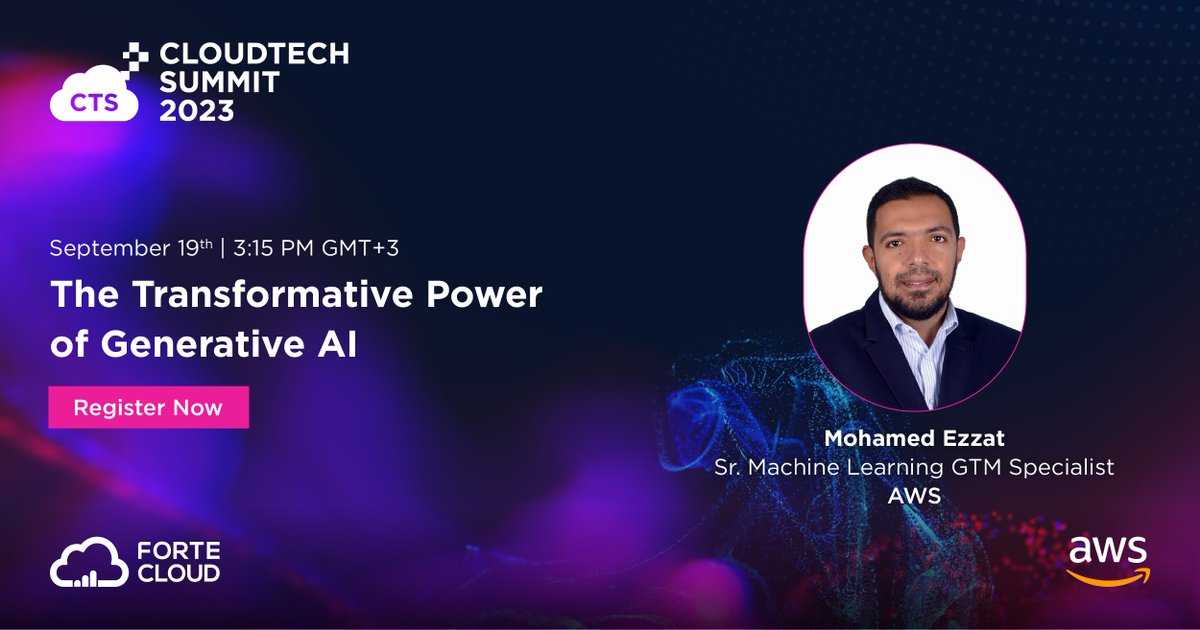 Forte_Cloud's tweet image. Discover how AWS can empower you to build and deploy a comprehensive GEN AI solution, from conceptualization to production, ensuring security, scalability, and efficiency every step of the way.

Register Now! eu1.hubs.ly/H04TJ5t0 

#CloudTechSummit #GenerativeAI #Innovation
