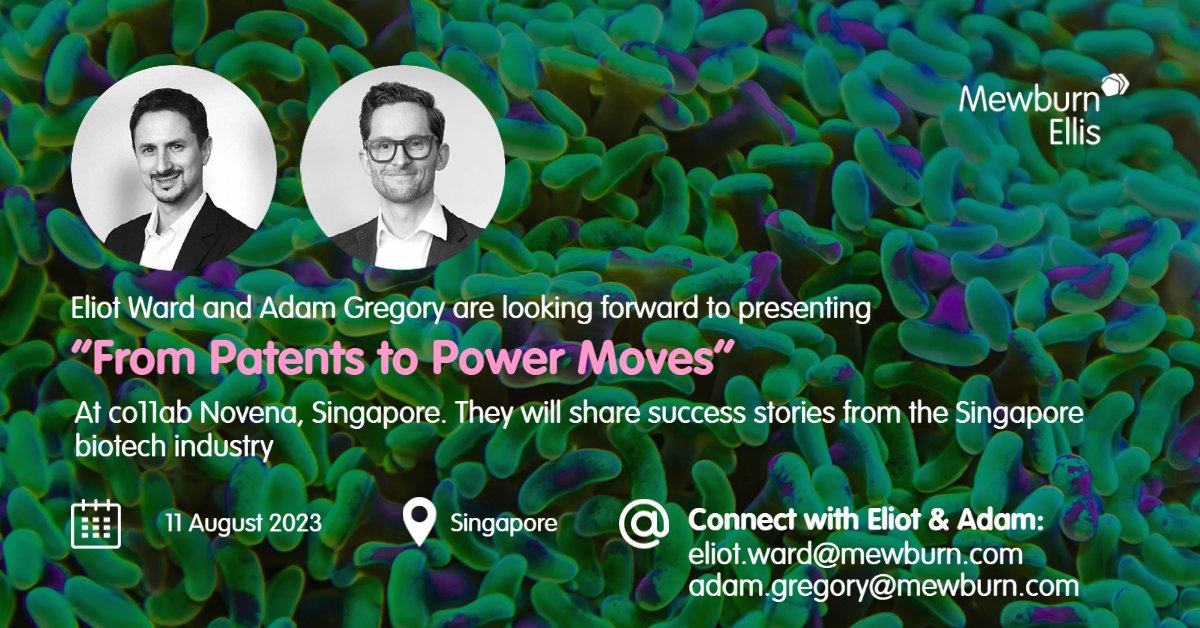 Mewburn Ellis LLP on X: "Eliot Ward and Adam Gregory are looking ...