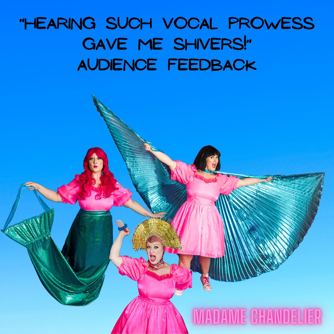 Audiences are loving MADAME CHANDELIER'S OPERA PARTY FOR KIDS! 
thank you so much for coming!! Only one week left!
Aug 2-15 2:30 
<a href="/ThePleasance/">Pleasance</a> <a href="/edfringe/">Edinburgh Festival Fringe</a> 
#edfringe #opera4kids