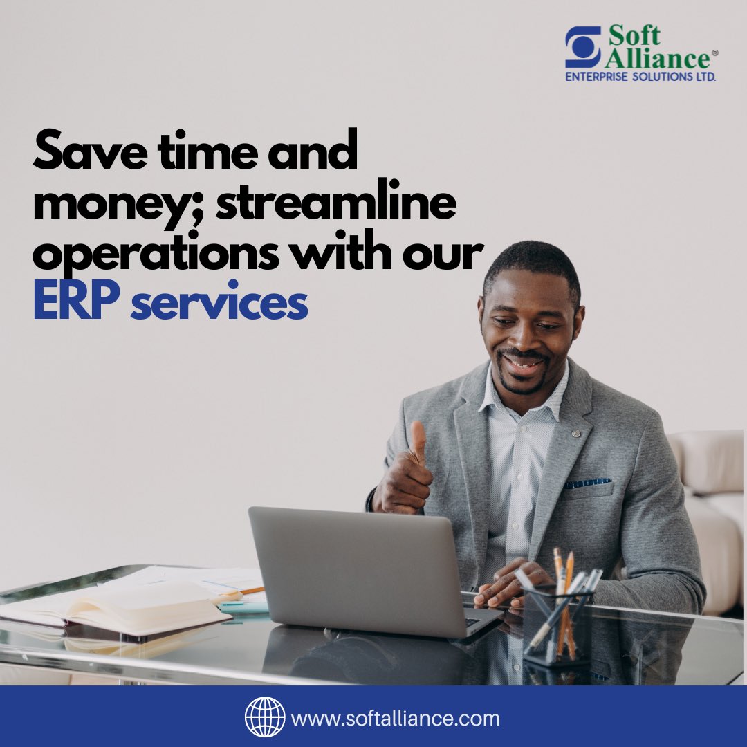 Boost Efficiency and Cut Costs! Experience Seamless Business Operations Transformation with Our Top-notch ERP Services. 📈💰 #StreamlineSuccess #ERPExcellence #ERP #softalliance