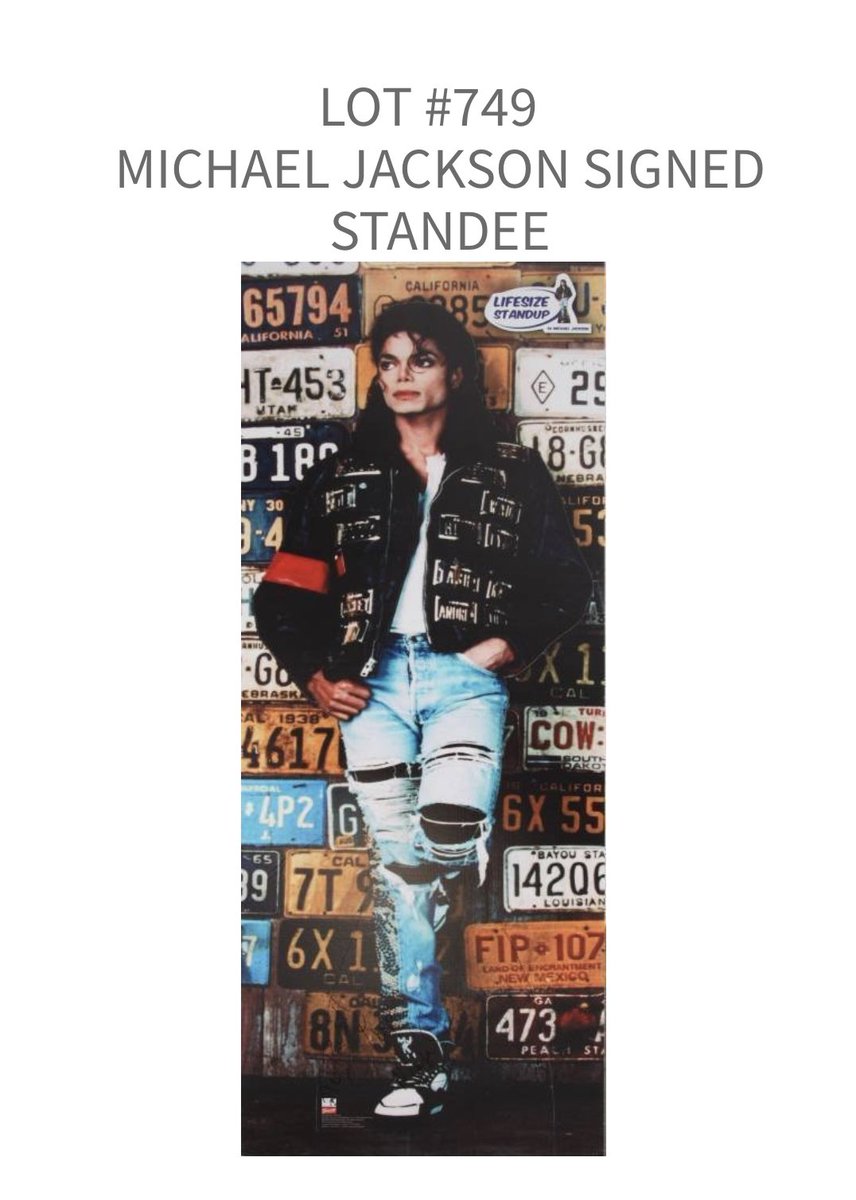 DamienShields's tweet photo. Since he’s back as part of the new #KingOfStyle thing, can anyone explain how Michael Bush was able to auction a standee SIGNED BY Michael Jackson, despite merchandise licensee Bravado confirming the standee was NOT manufactured until AFTER Jackson’s death? 🧐 I always wondered… https://t.co/WEmgQWpxUl