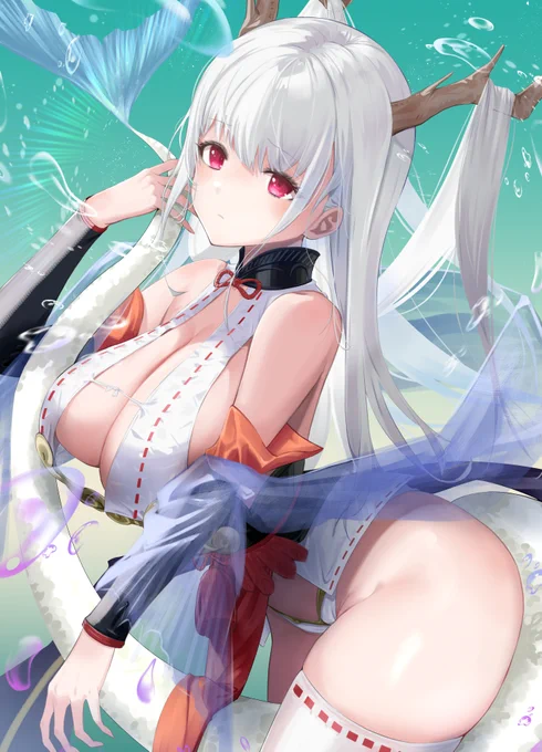 指揮官?! 尻尾を触ってはいけませんっ///  四万十の開発完了 #アズールレーン #アズレン #碧蓝航线
