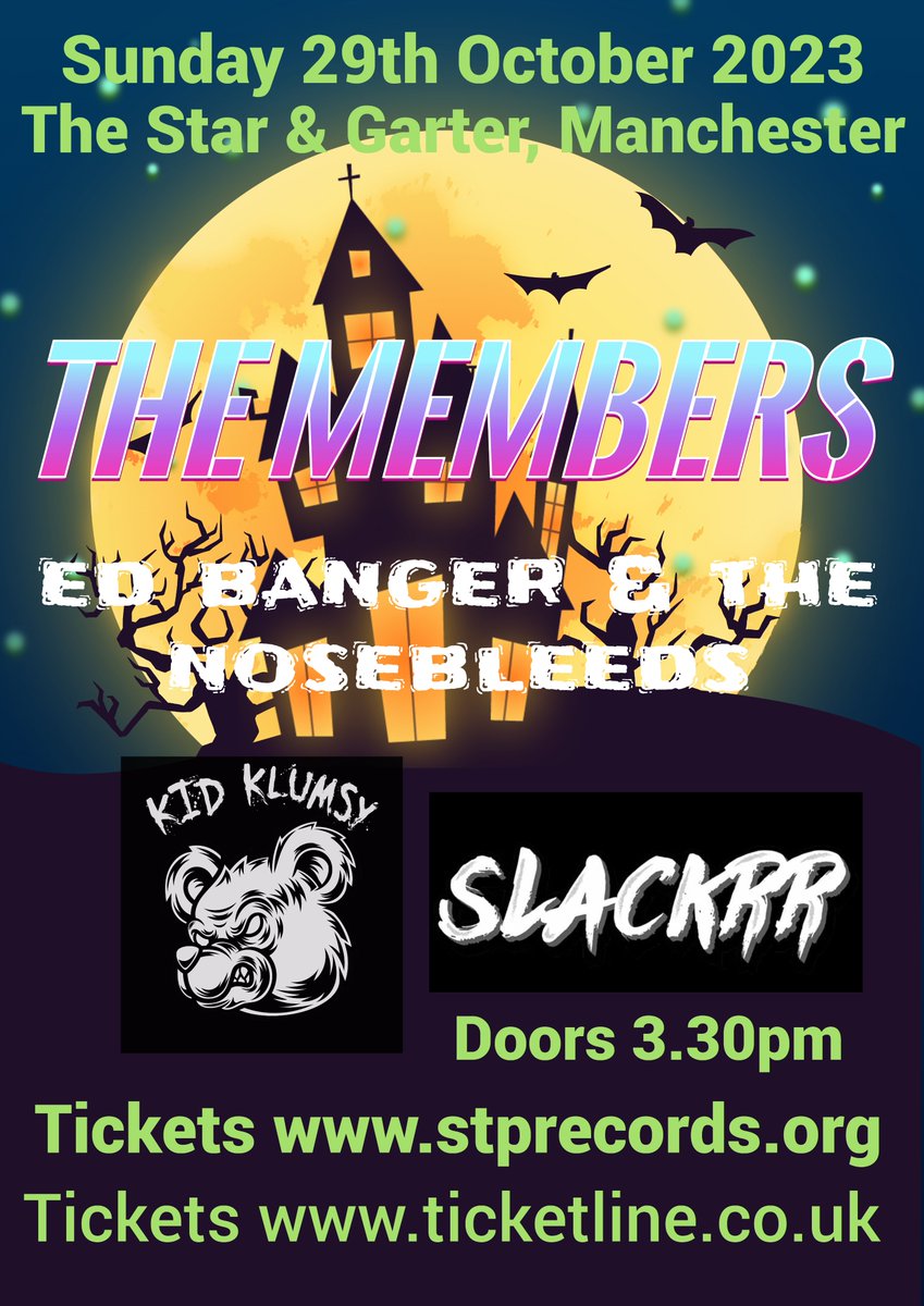 STP Records (Uncle Stu). (@stprecords) on Twitter photo Next up for us at <a href="/Star_GarterManc/">The Star and Garter</a> is our STP Records Halloween show and you can grab tickets at stprecords.org or ticketline.co.uk Next up for us at <a href="/Star_GarterManc/">The Star and Garter</a> is our STP Records Halloween show and you can grab tickets at stprecords.org or ticketline.co.uk