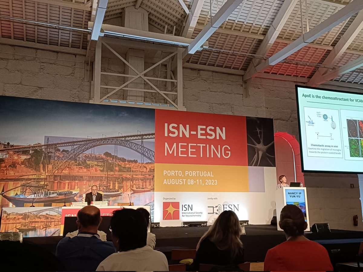 Great plenary lecture by Prof Nancy Ip on their discoverd panel of biomarkers of AD and more. #ISNESN2023 #weareneurochemistry