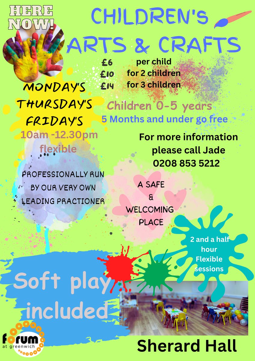 BRAND NEW! Pop along and get creative