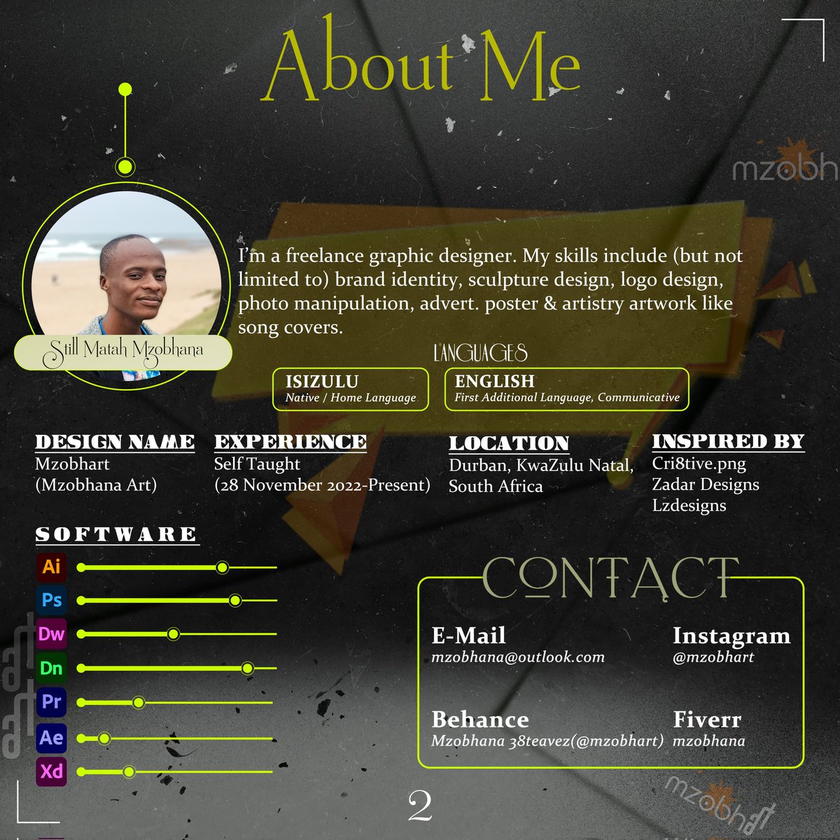 StillMatahZN's tweet image. 🙌🏾Full Design Portfolio on my Behance profile. Check it out, it&apos;s FREE!😂
👇🏾👇🏾👇🏾
🔗: behance.net/gallery/177176…

#MzobhART #DesignPortfolio #art #graphicdesign #CreativityForAll