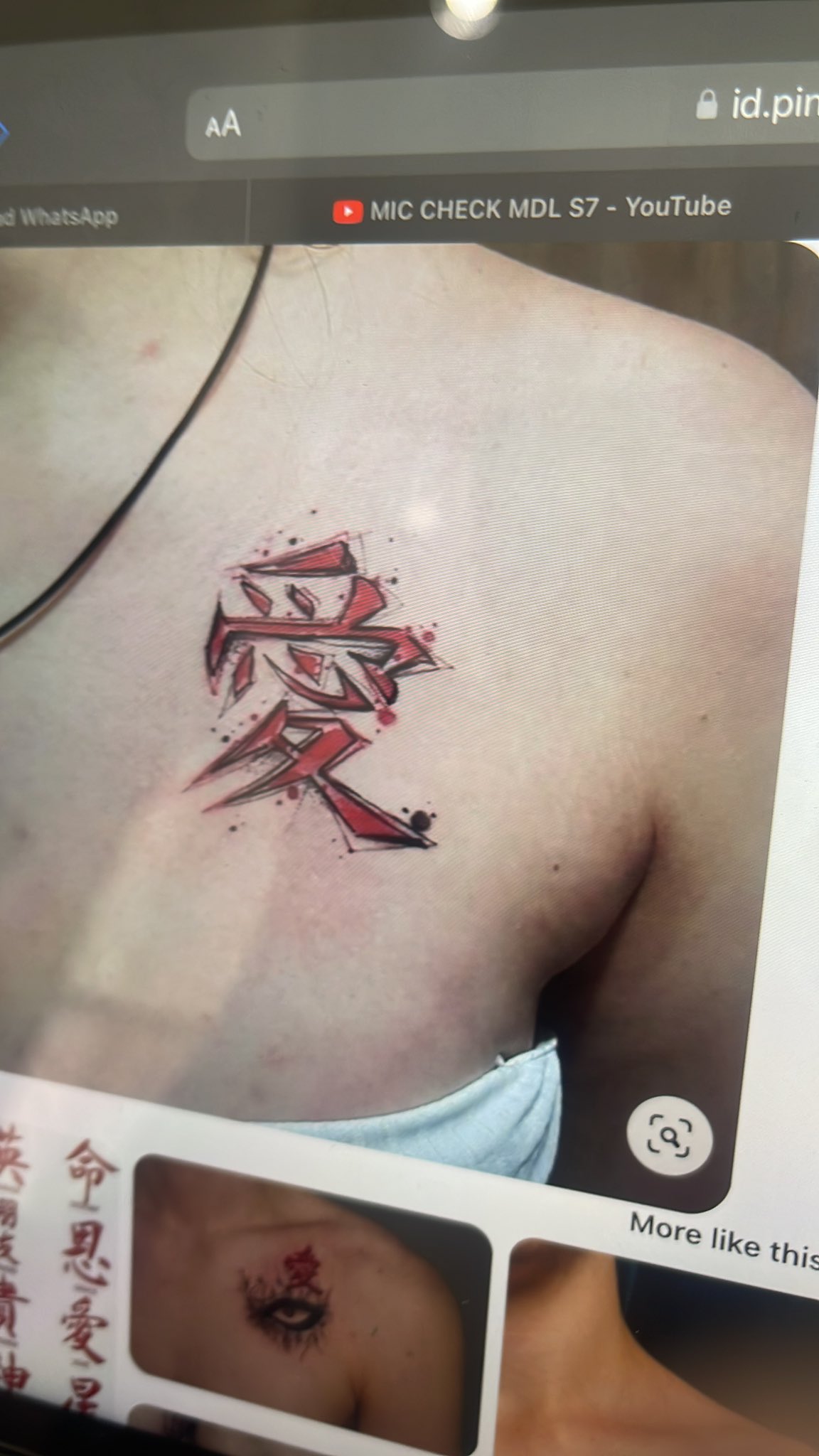 Kanji amor tatuagem Gaara. em 2023