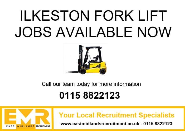 Are you looking for a Fork Lift job?
If you're local to Ilkeston or the nearby area, give our team a call today!

#vacancies #forkliftdriver #jobs #ilkestonjobs #derbyshire #derbyshirejobs #newjob #eastmidlands #eastmidlandsjobs #hiring #recruitment