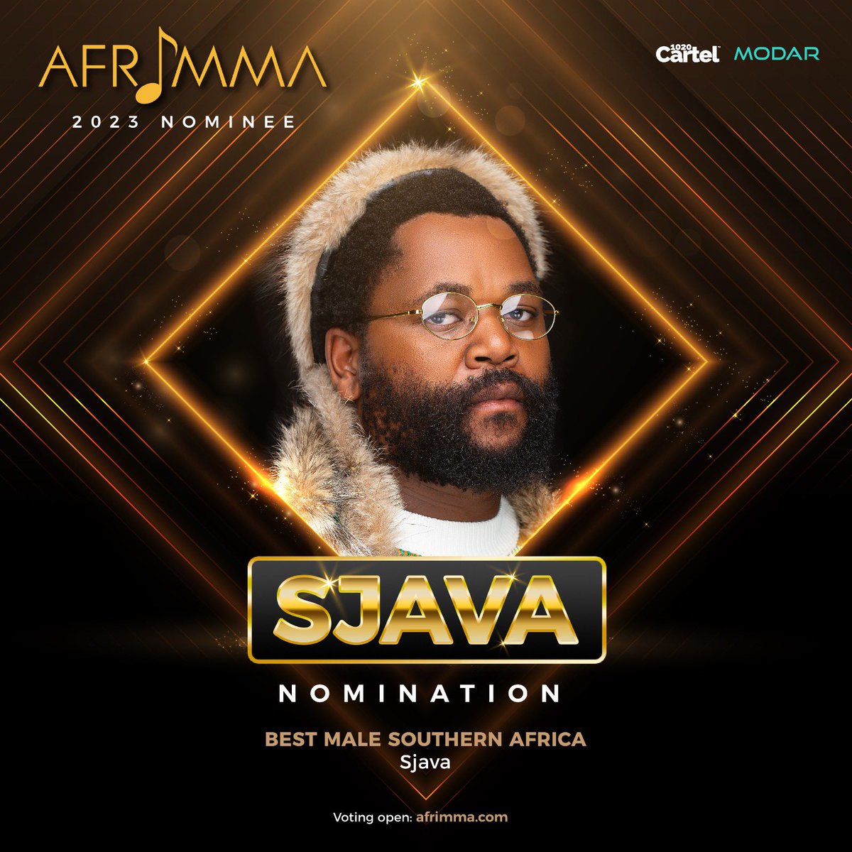 Sjava_atm's tweet photo. Good morning @afrimma. Thank you for the Nomination 
Please vote for me 

https://t.co/389AmMpoR1

Ngiyabonga ❤️ https://t.co/3azKbQOkaf