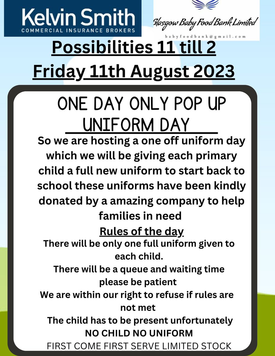 ng_homes's tweet photo. #SwapShop returns THIS Friday 11 August at Possobilities from 11am - 2pm.
Getting ready for #backtoschool? A #uniformday is also taking place - please see posters below for more info! https://t.co/KPJD5y8wSR