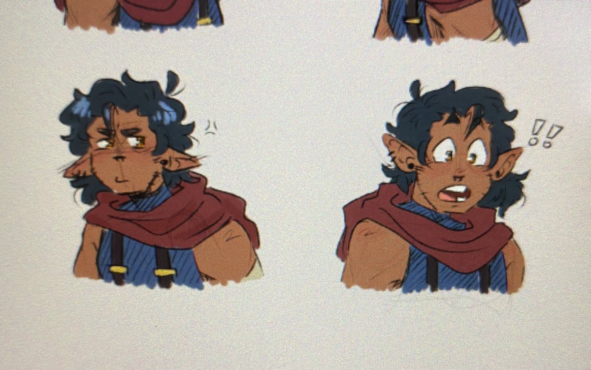 i love characters with pointy ears cuz they can be so expressive and silly