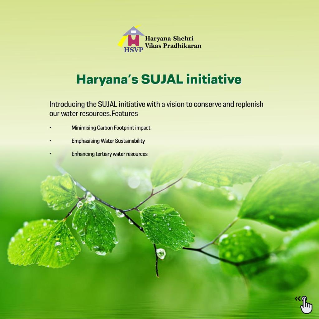 Haryana's SUJAL initiative: A vision to conserve and restore water resources.
#Haryana #HSVP